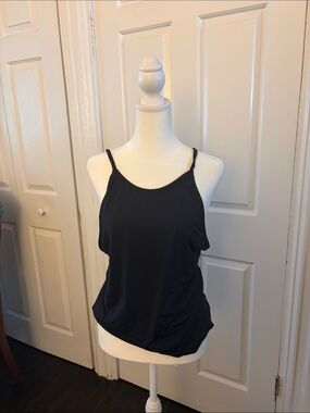 Black Spaghetti Strap Camisole Tank Top